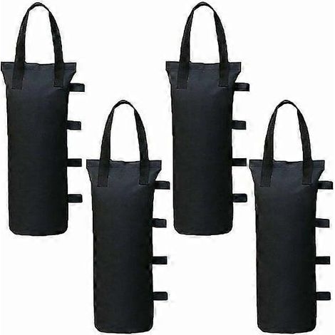 Ensemble de 4 poids pour gazebo et pavillon, sac de lestage de sable pour pieds, tentes d'ombrage, parasol. (1/4)