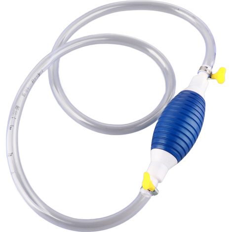 Pompe à siphon manuelle avec tuyau de 1,5 m, débit élevé, transfert de gazole, essence, eau et liquides, universelle pour voitures (1/5)