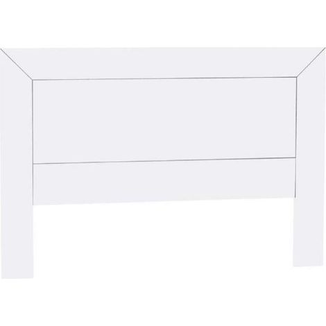 Cabecero madera en acabado blanco 110 cm (alto), 160 cm (ancho), 2 cm (fondo) (1/2)