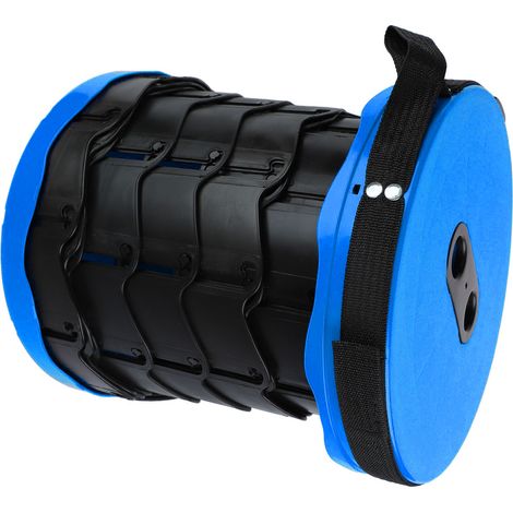 Tabouret télescopique pliable et portable, idéal pour la pêche (bleu). (1/5)