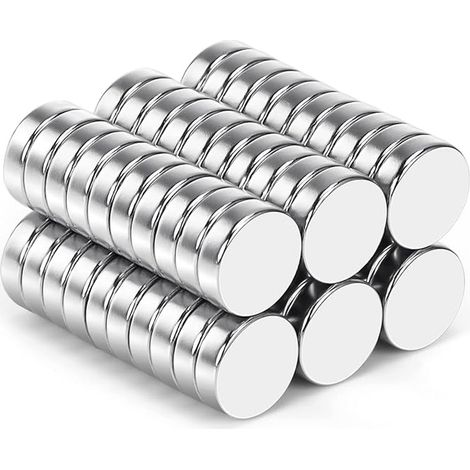 Neodymium Square Magnets, 10 x 3 mm, Magnets for Fridges, Magnetic Boards, Arts and Crafts and Organisation (1/5)