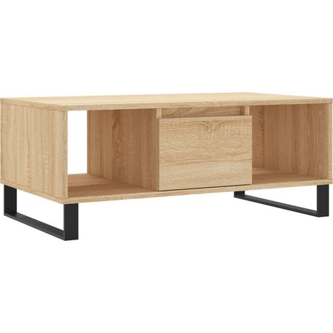 Maison Exclusive - Couchtisch Sonoma-Eiche 90x50x36,5 cm Holzwerk