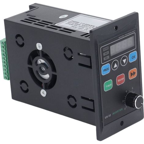 Variateur de Vitesse 30W pour Moteur Triphasé, Convertisseur Fréquence Mini 1PH vers 3PH, Commande Numérique LED (1/5)