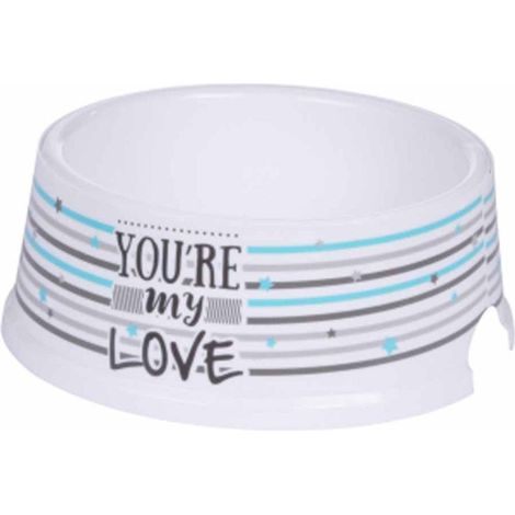 Gamelle pour Chien & Chat "You're My Love" 25cm Blanc