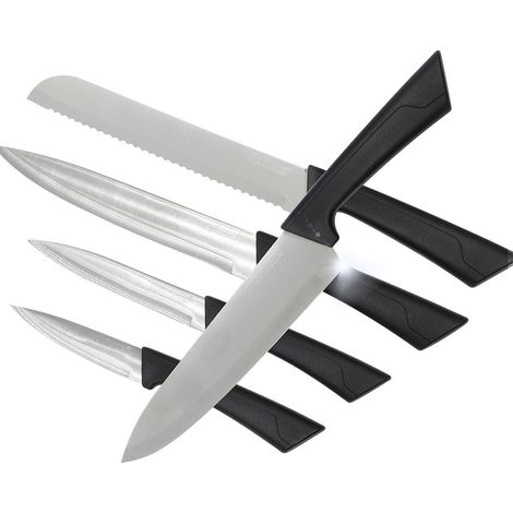 Ensemble de couteaux chef 5 Pcs en acier poignée ergonomique de 22 à 32 cm (1/5)