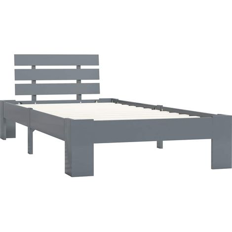 Maison Exclusive - Giroletto senza Materasso Grigio 100x200 cm in Legno di Pino (1/5)