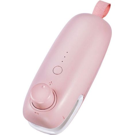 royaluxe - Mini aspirateur portatif de scelleur de sac de Machine de thermoscellage portatif pour le scelleur de sac Rechargeable de stockage de nourriture Rose (1/5)