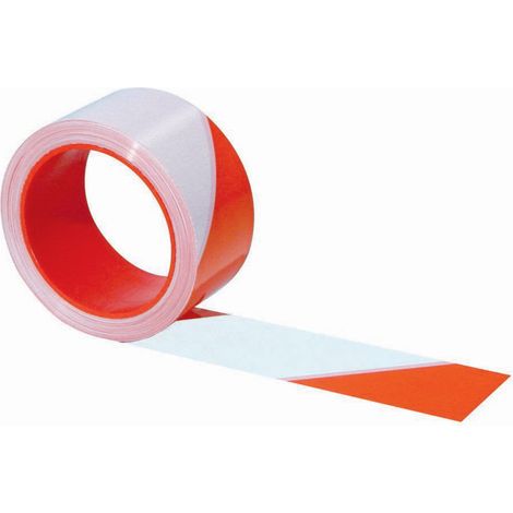 Ruban rouge/blanc Rubafort (longueur de 200m) - Taliaplast