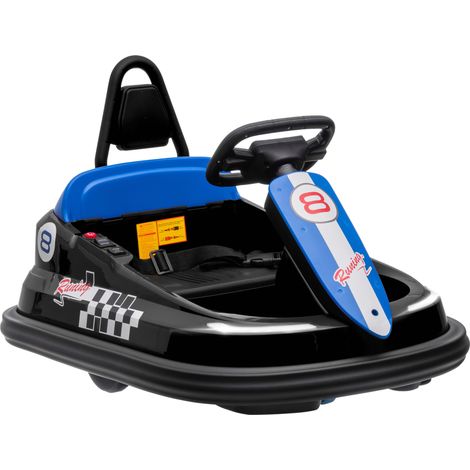HOMCOM 6V Kids Bumper Car 360掳 Rotation Spin Electric Car for 18-48 Months Black