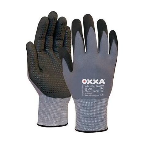 Guantes Oxxa X-Pro-Flex Plus NFT,Talla 8, negro (por 12) (1/4)