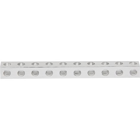 3106‑0010‑0080 Poutre carrée à 10 trous, accessoire pour structure robotique, 8 x 8 x 80 mm (1/5)