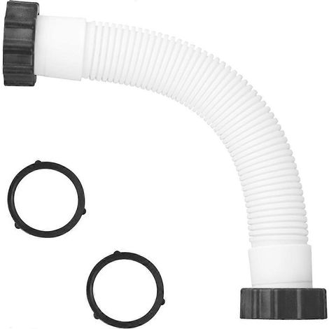 Tuyau de pompe pour filtre à sable de piscine Intex 16 pouces (40,6 cm) de diamètreréférence 11535diamètre 3,8 cm (1,5 pouce)blanc. (1/5)
