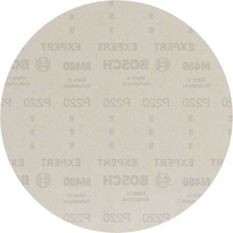BOSCH ACCESSORI 25x Expert M480 carta abrasiva (per legno duro, vernice su legno, Ø 225 mm, grana 220, levigatura di cartongesso) (1/5)