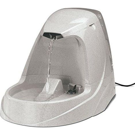 Fuente elegante blanca Cynnotek de 5 litros para animales