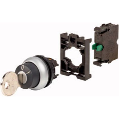 Eaton 110921 M22-WS-K10-BVP Interrupteur à clé collerette plastique clé noir 1 pc(s)