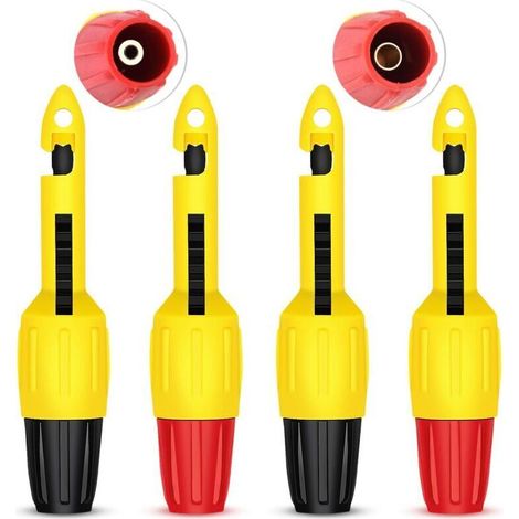 ALLIANDIS4 Pieces Wire Piercing Probe Insulation Piercing Clip Set Wire Piercing Tool for Multimeter Voltage Thermometer Voltmeter Testing(2mm, 4mm) (1/5)