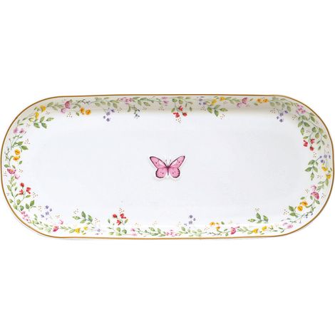 BANDEJA MARIPOSA 34X15 CM FANCY GARDEN + CAJA REGALO