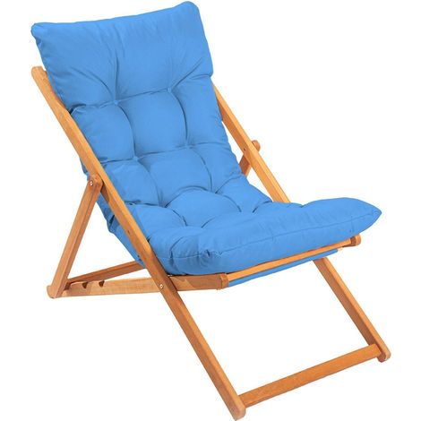 Outdoor-Stuhl Coghinas, ein Stuhl, blau