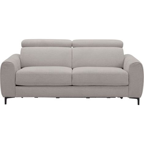 Canape convertible express 3 places en velours texture marron 215243188