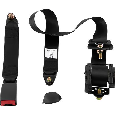3 puntos cinturón de asiento de seguridad retráctil correa Coche Camión Seatbelt Ajustable Universal Cinturón de seguridad Seat Belt