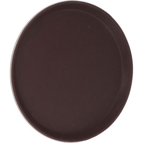 Rundes Serviertablett, rutschfest, aus gehärtetem Glasfasergewebe, hitzebeständig, vielseitig einsetzbar, für Restaurants und Bars, 40 cm Durchmesser (1/5)