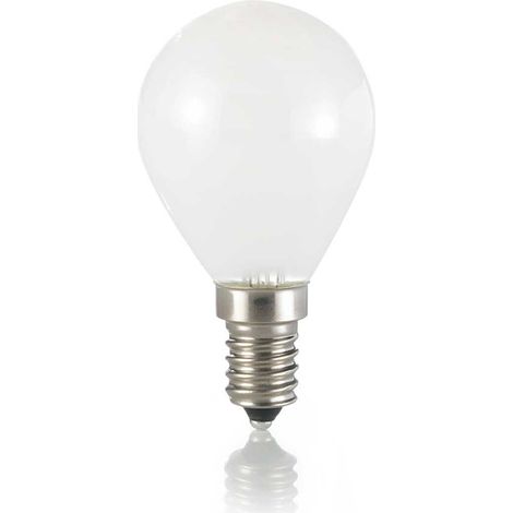 LAMPADINA ATTACCO E14 SFERA IN VETRO BIANCA 4 W 480 lm 4000 K Ø 45 x H 78 mm