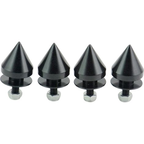 Kit de fixation de pare-chocs, rondelles coniques, boulons de renfort, vis, ensemble noir (1/4)