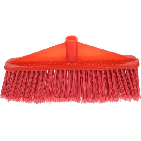 de balai en plastique avec poils flexibles et pointus Tête