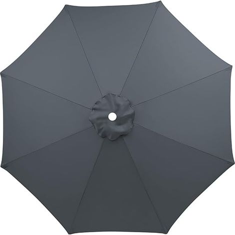 Auvent extérieur pour parasol de terrasse, parasol de table de marché gris, de remplacement (1/5)