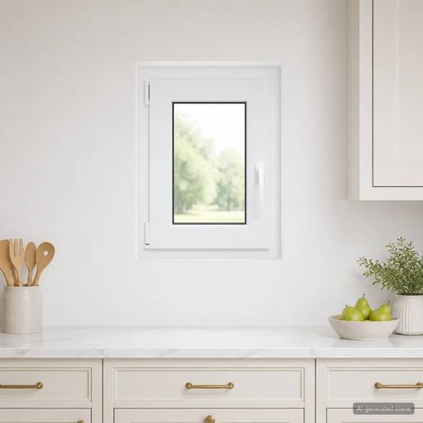 Couleur intérieure de la fenêtre de sous-sol blanche RISOR (1/5)