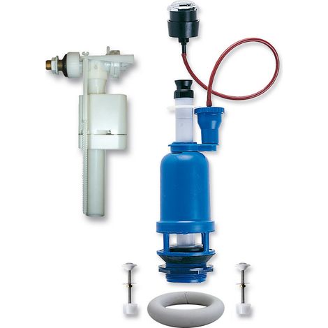 Ablaufgarnitur für Monoblock-WC-Serie EASY mit pneumatischer Steuerung am Spülkasten - Idral