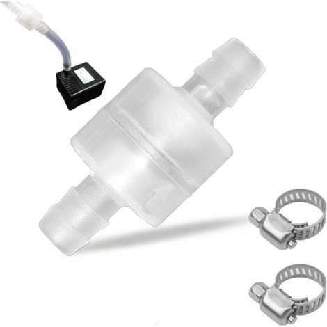 2 articles1/4 "6mm PVDF résistant à l'ozone clapet anti retour unidirectionnel, clapet anti retour en plastique à micro diaphragme pour bain à remous