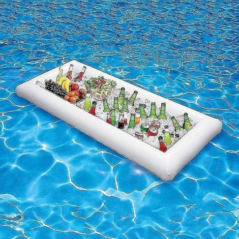 Plateau flottant pour piscine. porte-bières flottant en PVC. plateau de buffet gonflable (1/5)