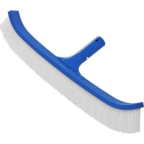 Brosse de piscine de 46 cm pour piscines à revêtement vinyle, balai de piscine pour parois et carrelage, brosse de nettoyage de piscine avec clips EZ-Clips (1/5)
