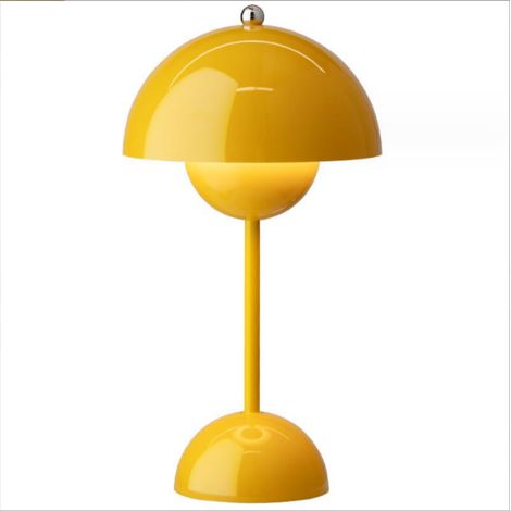Lampe de table nordique danoise avec boutons de fleurs, décoration de bureau, veilleuse (1/5)