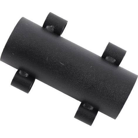 Support de fixation pour poteau de canopée avec double trou latéral, support métallique pour tubes d'auvent, tentes de camping et parasols de terrasse. (1/3)