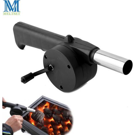 Ventilateur de barbecue portable, sèche-cheveux à main, soufflet ignifugé, accessoire de pique-nique et de camping-AquaForge (1/5)