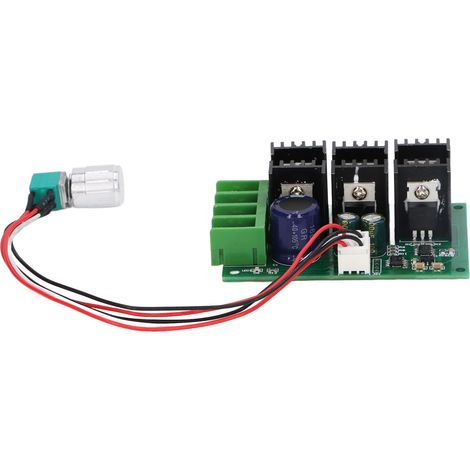Module de régulation de moteur 20 A, module de contrôle de vitesse de moteur PWM haute puissance avec interrupteur DC 12-24 V (1/5)