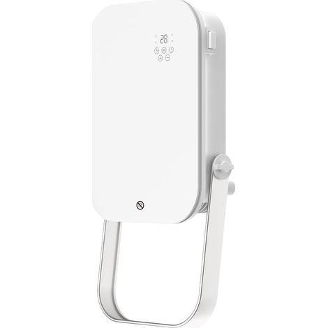 Toallero eléctrico  Calefactor baño con mando a distancia y pantalla led 2000W Blanco  Termoventilador  Calefactor de pared (1/3)