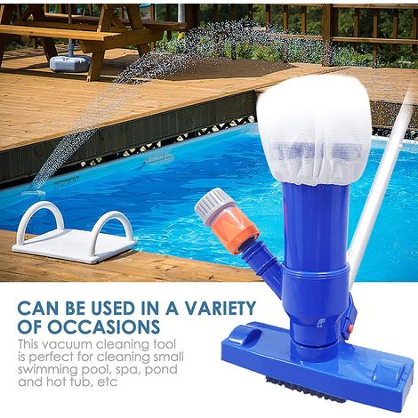 Kit de nettoyage de piscine avec embout d'aspiration portable, tête d'aspiration et brosse de sol (européenne) (1/3)
