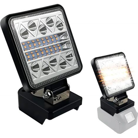 Linterna de trabajo inalámbrica para herramientas eléctricas Makita de 18 V - herramienta - linterna de trabajo - foco LED a batería - linterna de trabajo - magnética/portátil - herramienta de camping