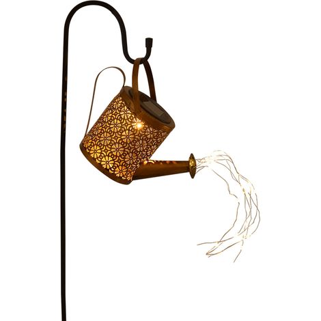 Lampe solaire bouilloire avec capteur d'ombre intelligent, étanche, pour jardin extérieur (1/5)