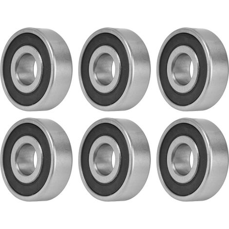 Lot de 10 roulements à billes étanches en caoutchouc type 6302 pour mouvement linéaire équipements (1/5)