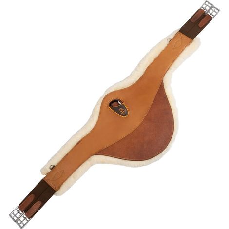 Sottopancia acavallo cuoio pararamponi: 125 cm, Cognac