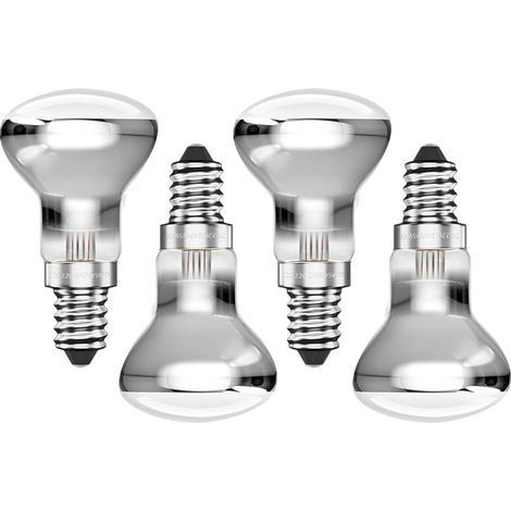 Lot de 4 Ampoule Lave E14 R39 25W Dimmable Blanc Chaud 2400K Angle 360° pour Lampe Décorative (1/5)