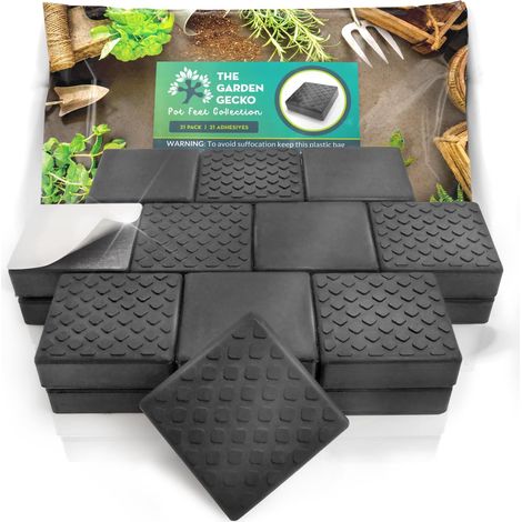 Pot carrés avec Patins adhésifs, 21 pièces (1/5)