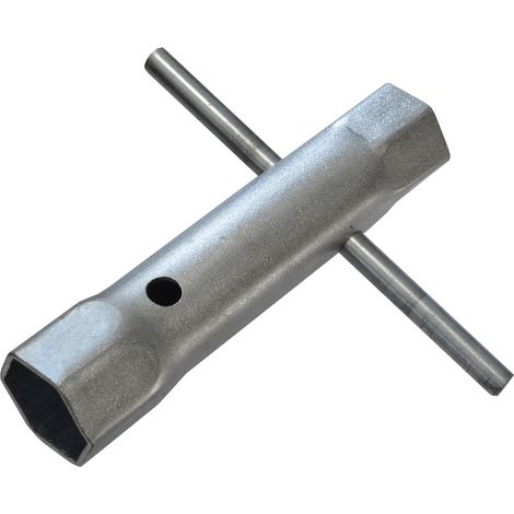 1 - Clé à écrou arrière - Barre Tommy - Outil pour robinet - Montage et démontage d&39écrous en laiton et nylon - Pour lavabo - Argent - 27x32 mm