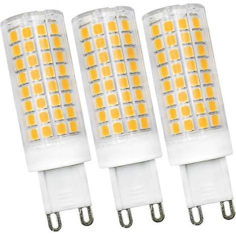 Ampoule LED G9 à deux broches dimmable 8W équivalent à une ampoule halogène 60W blanc chaud 3000K AC 220V-240V Utilisée pour lampe en cristal/lustre/éclairage domestique - (1/5)