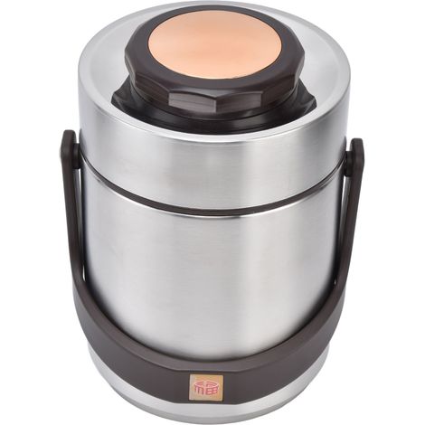 Großes Fassungsvermögen von 1500 ml, Vakuumisolierung, Edelstahl 304, Bento-Lunchbox, auslaufsicherer Lebensmittelbehälter (1/5)