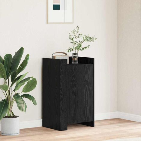 Sideboard Schwarz Eichen-Optik 45 x 35 x 75 cm